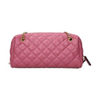 Pink Leather Shoulder Bag