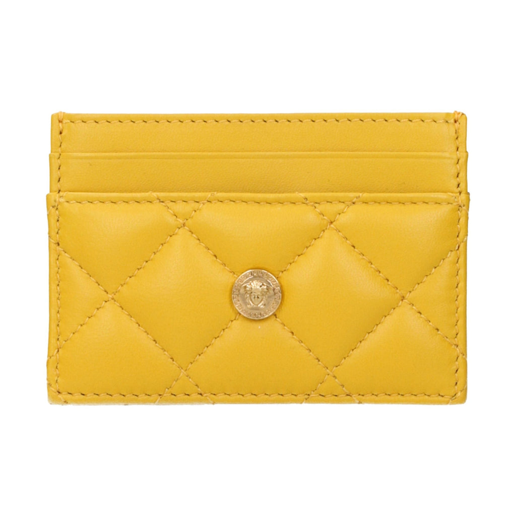 Yellow Leather Cardholder