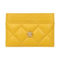 Yellow Leather Cardholder
