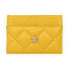 Yellow Leather Cardholder
