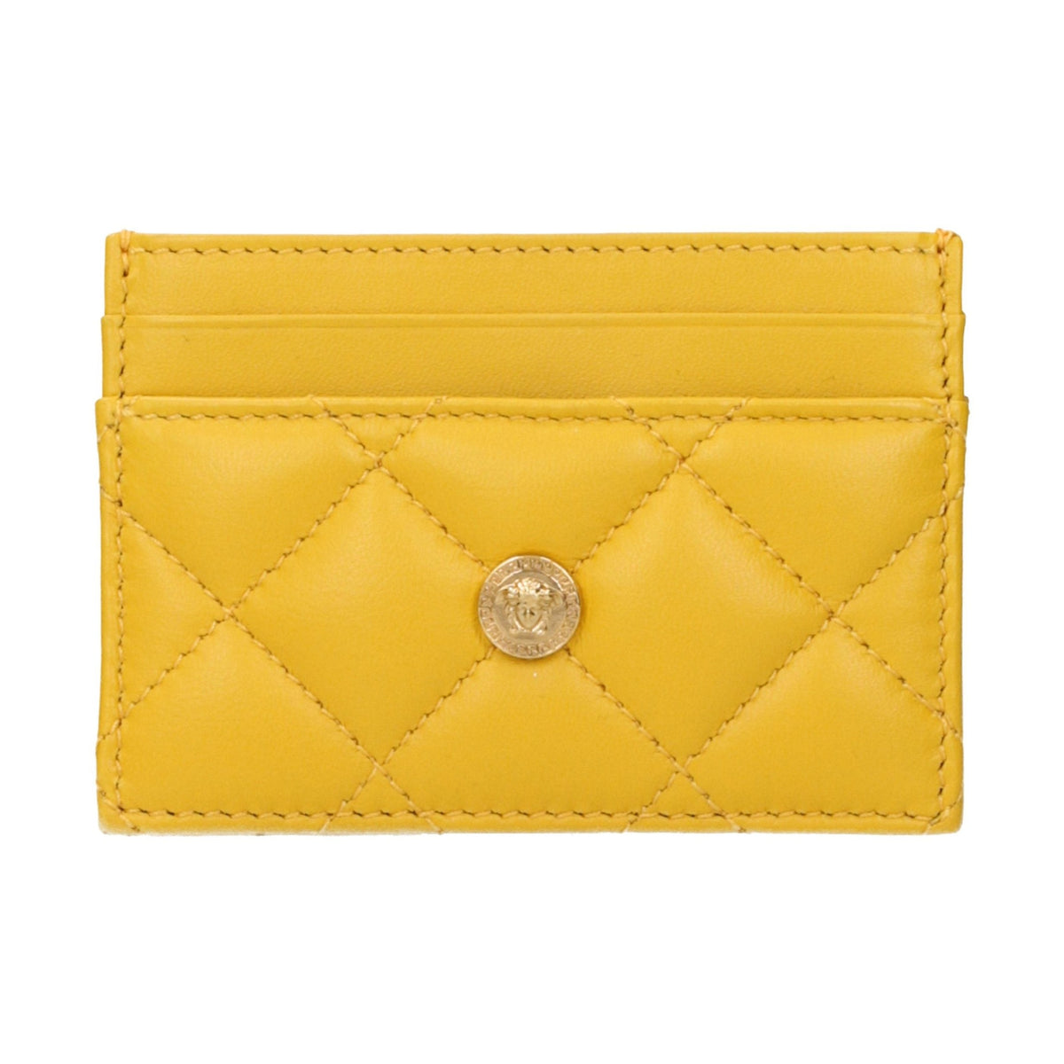 Yellow Leather Cardholder