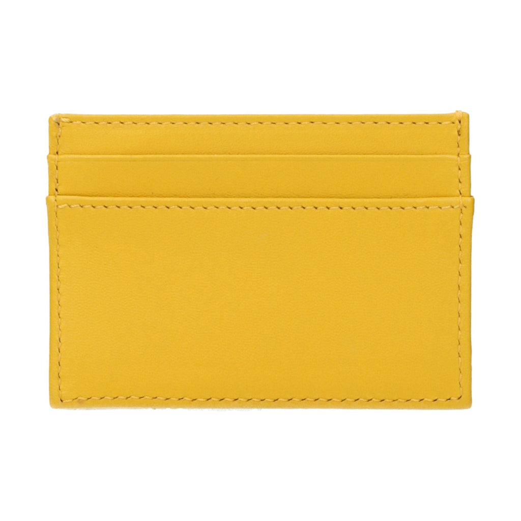 Yellow Leather Cardholder