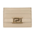 Beige Leather Cardholder