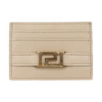Beige Leather Cardholder