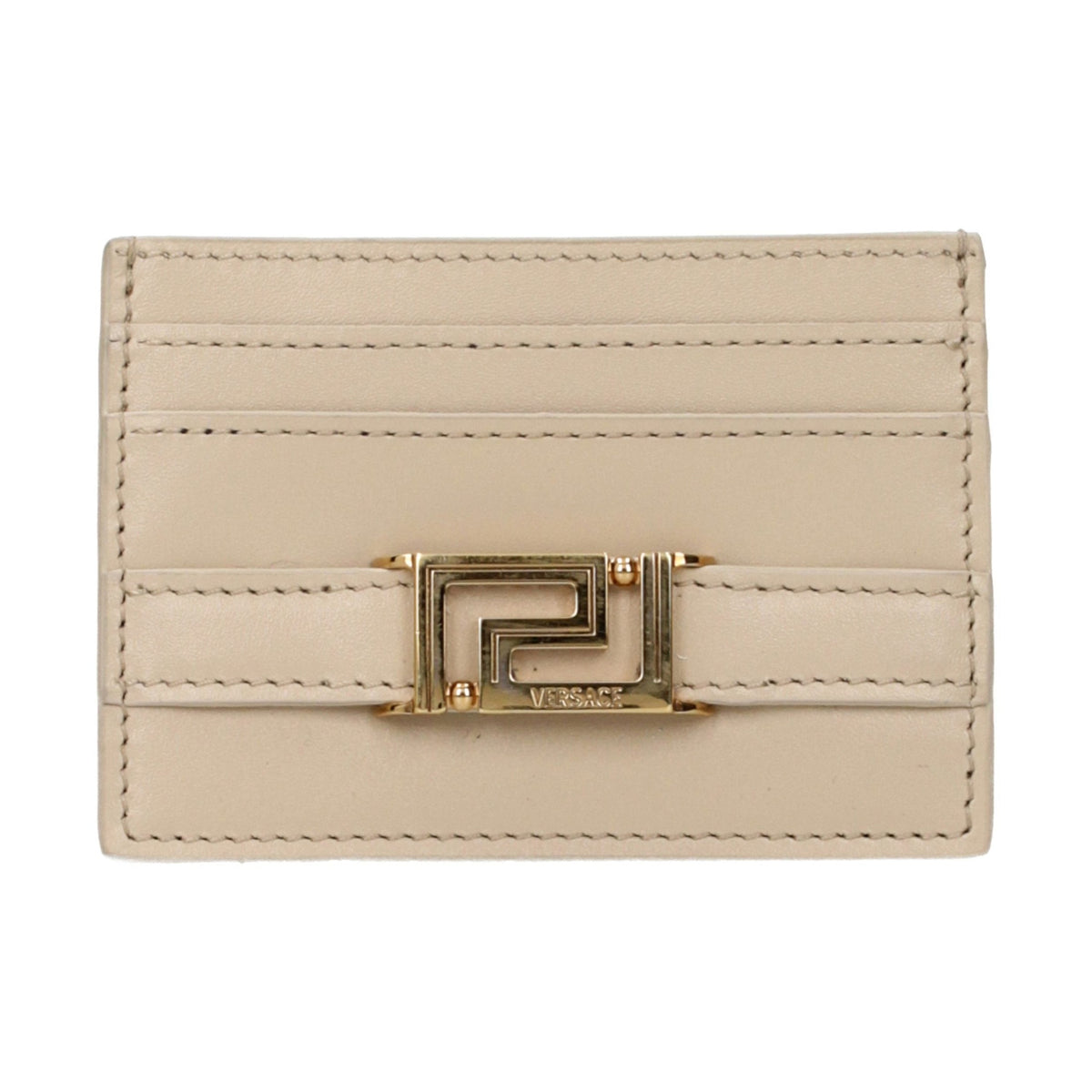 Beige Leather Cardholder