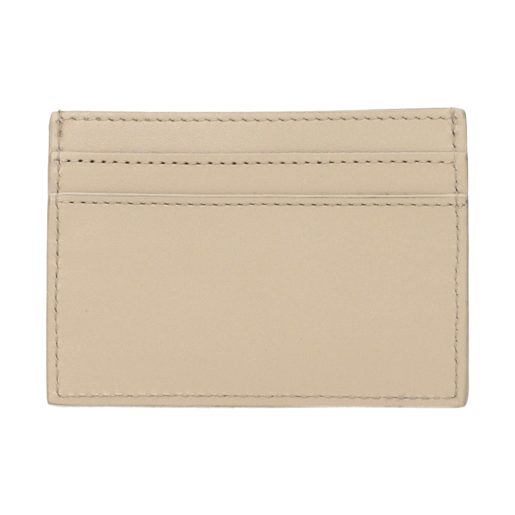 Beige Leather Cardholder