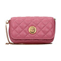 Pink Leather Crossbody Bag