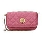Pink Leather Crossbody Bag