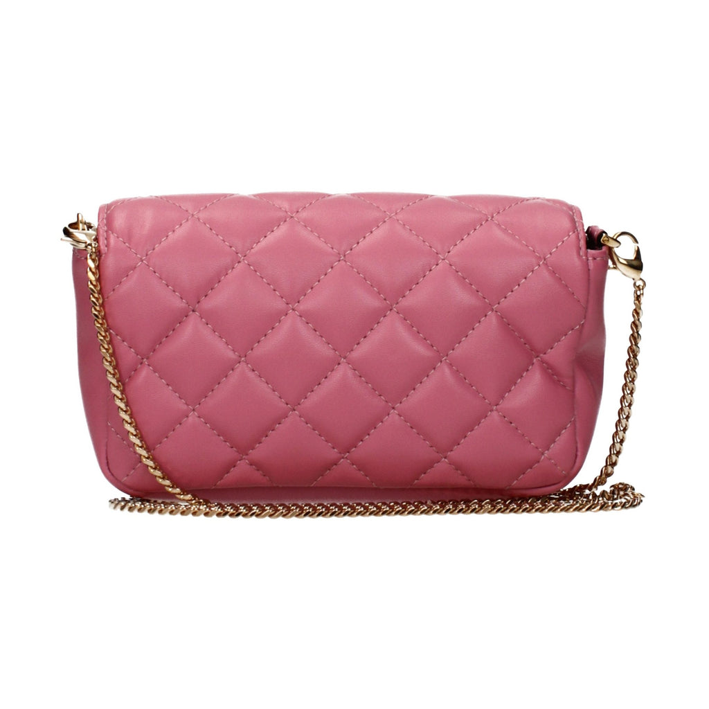 Pink Leather Crossbody Bag