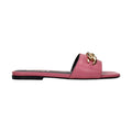 Pink Leather Slippers