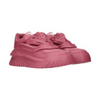 Pink Leather Chunky Sneakers