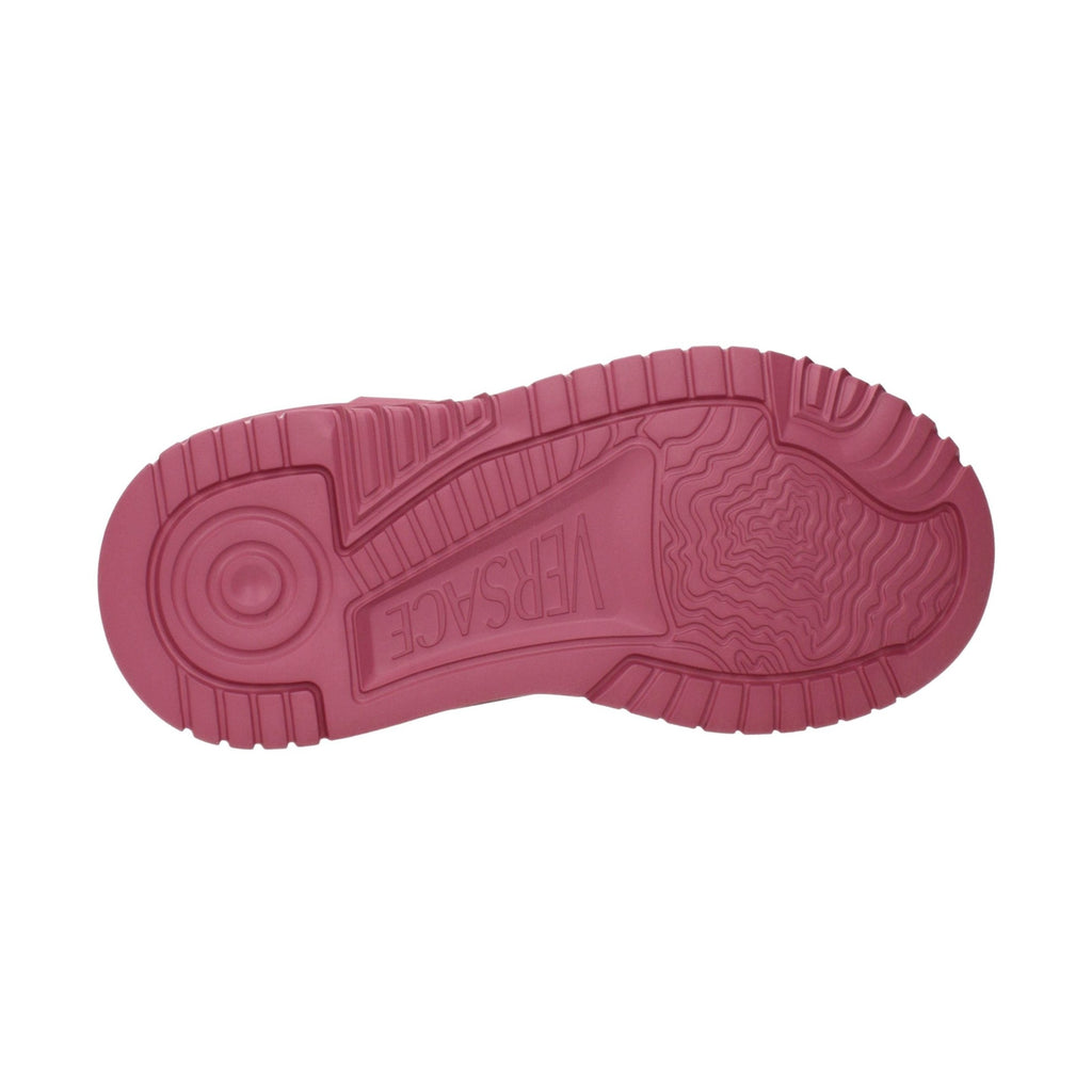 Pink Leather Chunky Sneakers