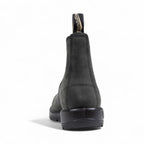 Black Leather Ankle Boots