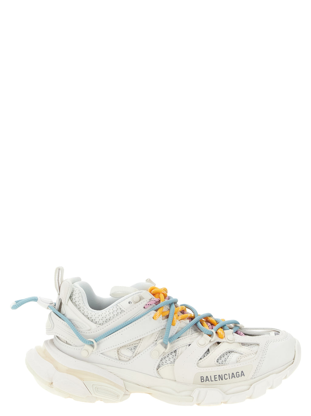 White Polyethylene Athletic Sneakers