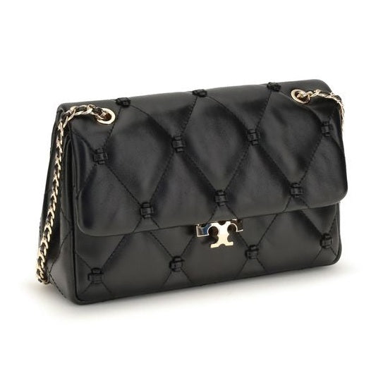 Black Napa Leather / Calf Bos Taurus Shoulder Bag