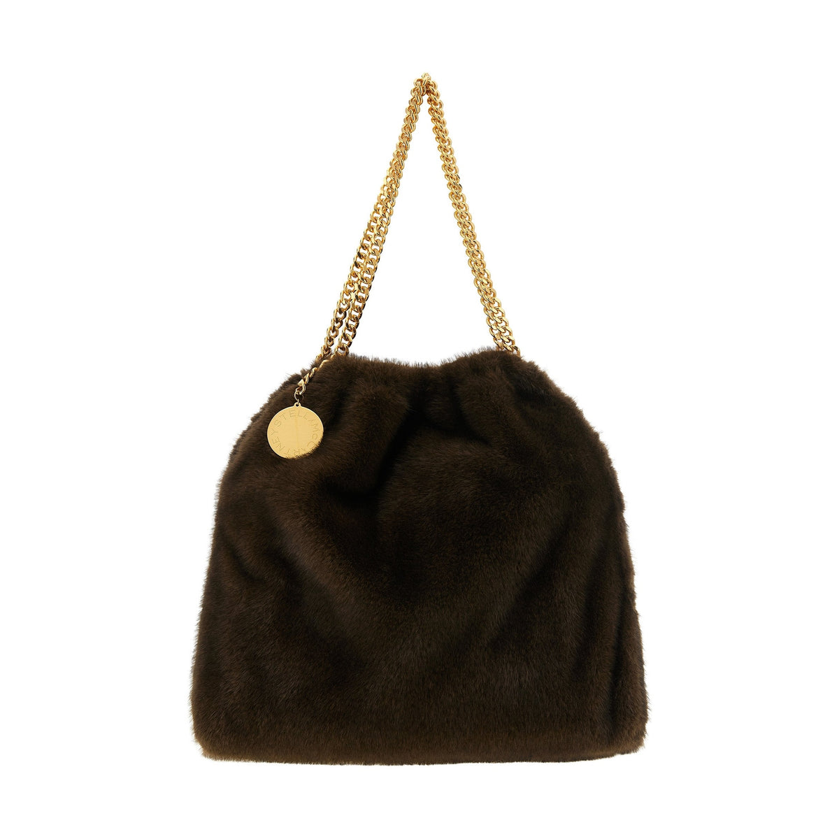 Brown Polyester Shoulder Bag
