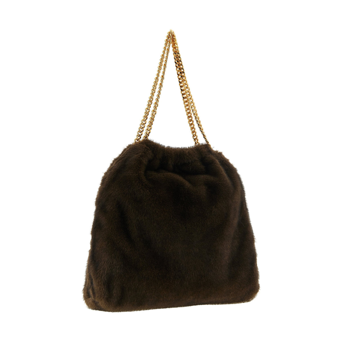 Brown Polyester Shoulder Bag