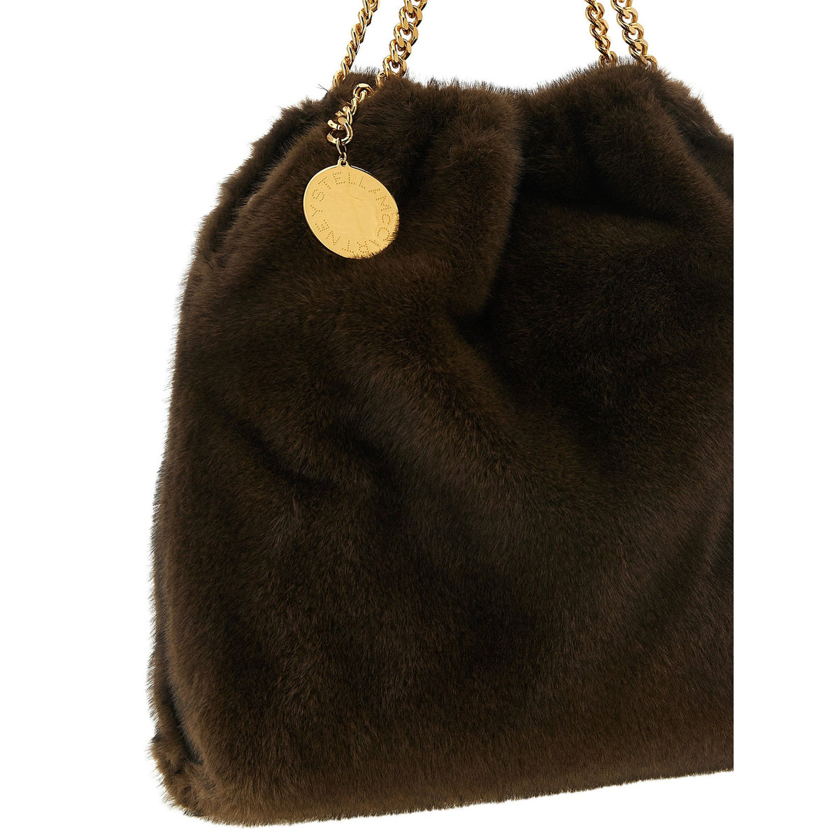 Brown Polyester Shoulder Bag