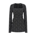 Black Silk Short Dress