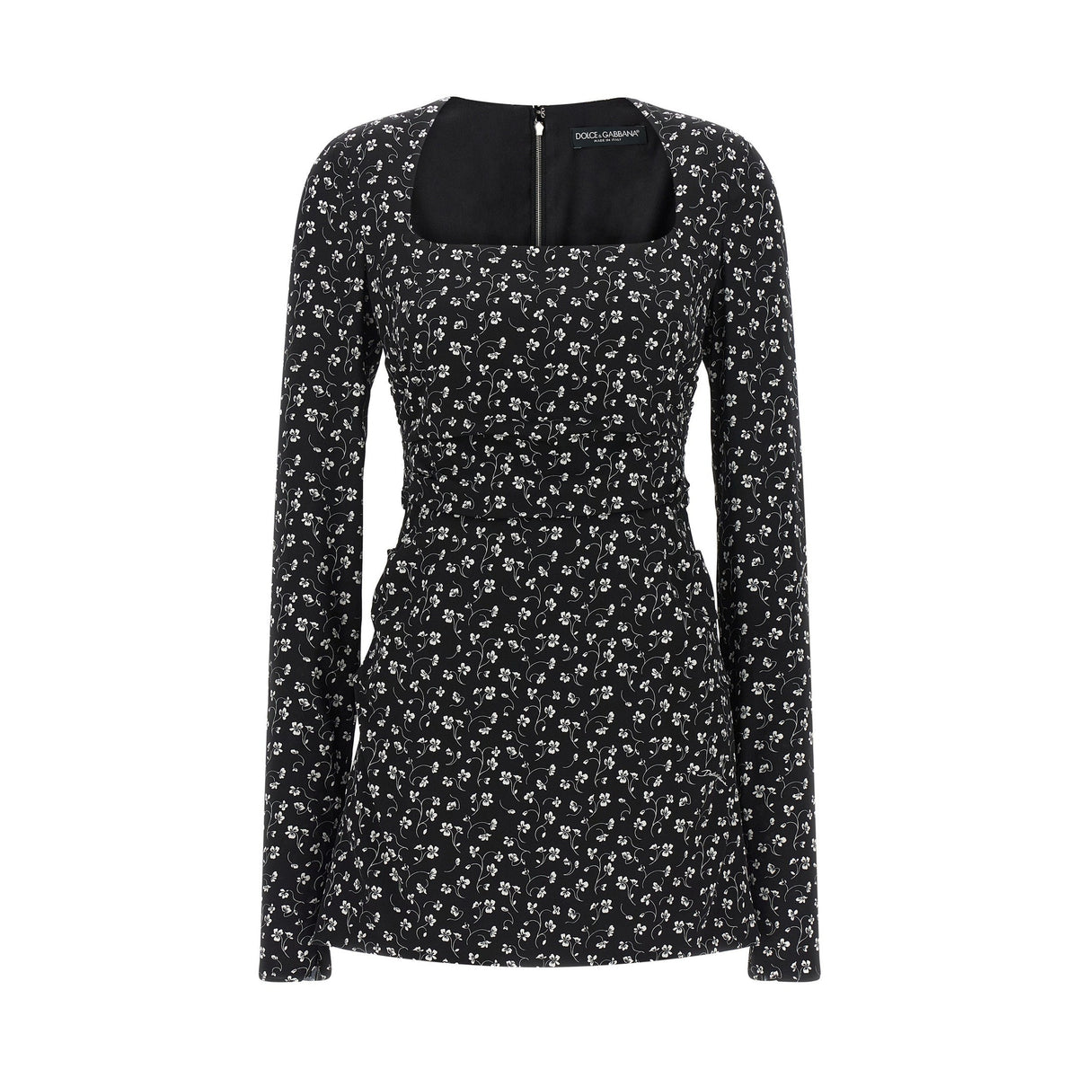 Black Silk Short Dress