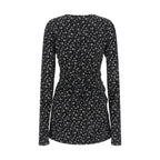 Black Silk Short Dress
