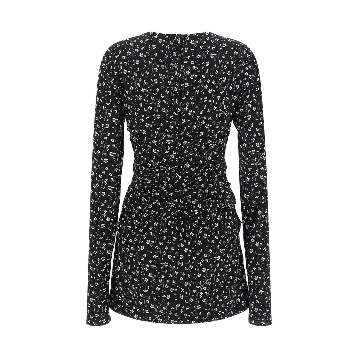 Black Silk Short Dress