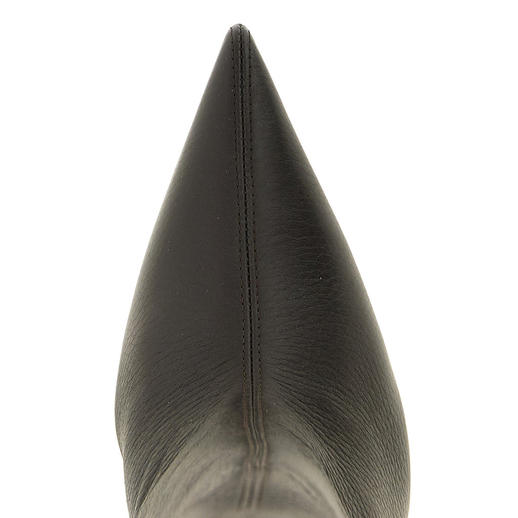 Brown Goatskin Over The Knee