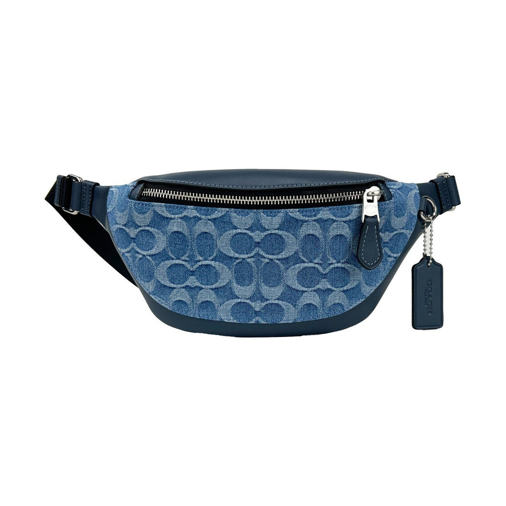 Coach Warren Mini Signature Denim Fanny Belt Bag