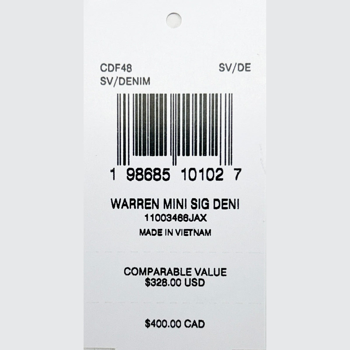 Coach Warren Mini Signature Denim Fanny Belt Bag