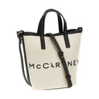 Beige Polyamide Tote Bag