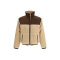 Beige Polyester Full-Length Jacket