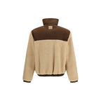 Beige Polyester Full-Length Jacket
