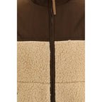 Beige Polyester Full-Length Jacket