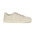 Beige Nubuc Leather Low Top Sneakers