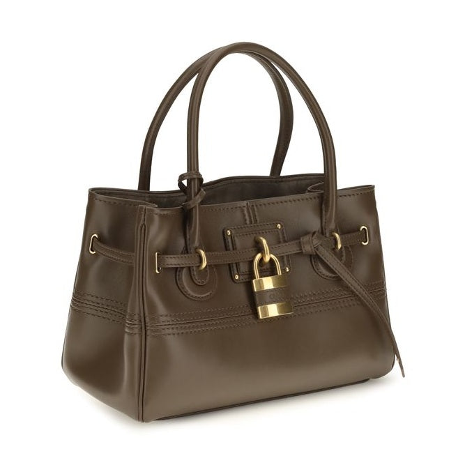 Brown Buffalo Leather Handbag