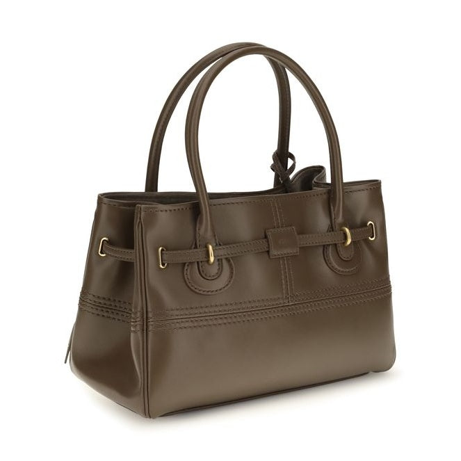 Brown Buffalo Leather Handbag