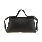 Black Lamb Leather Handbag
