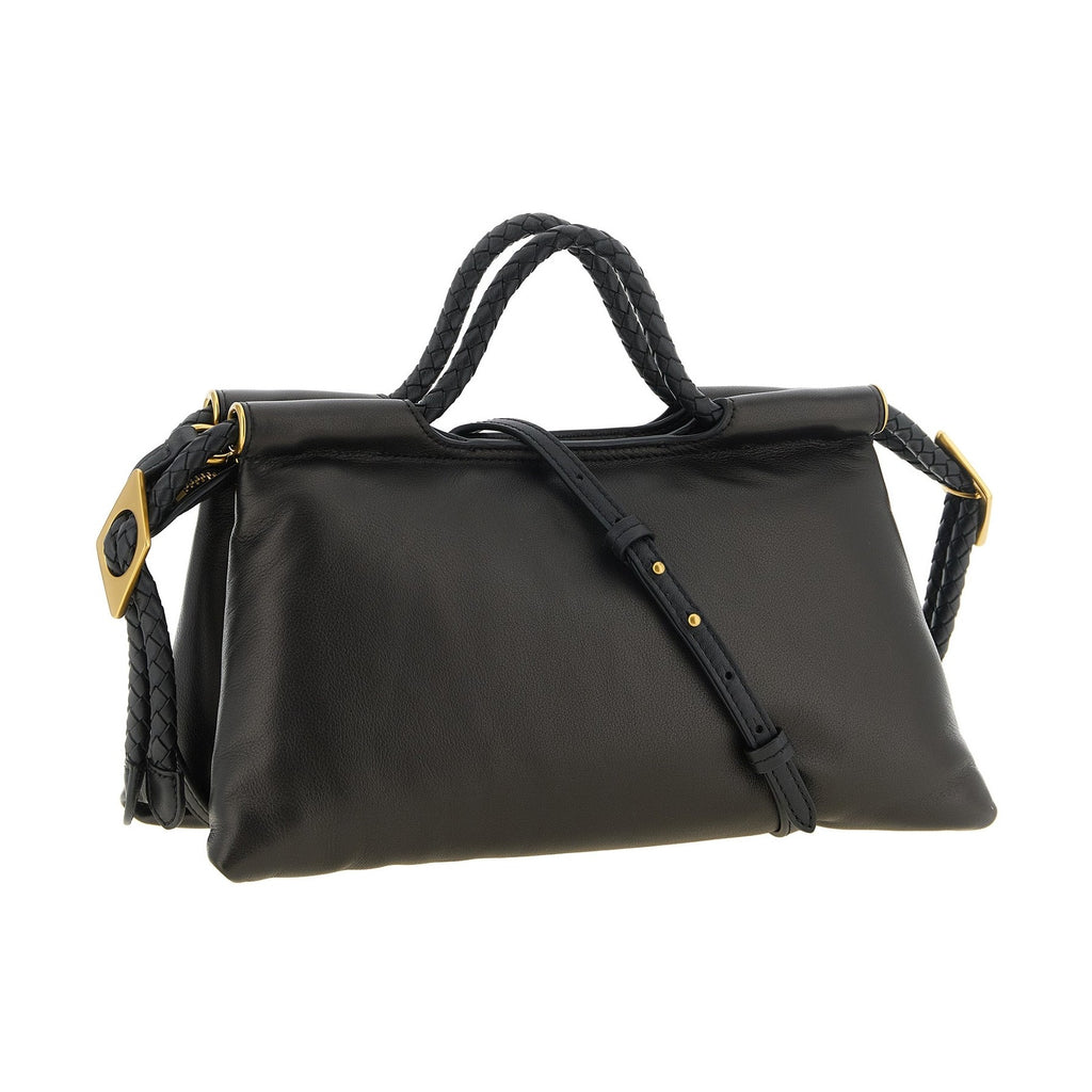 Black Lamb Leather Handbag