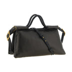 Black Lamb Leather Handbag
