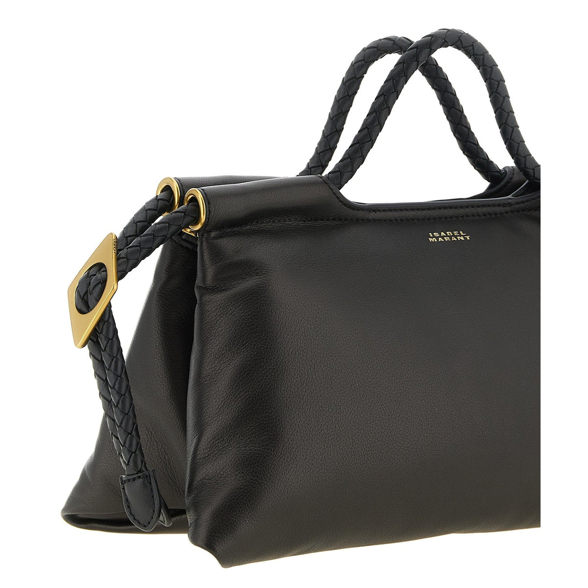 Black Lamb Leather Handbag