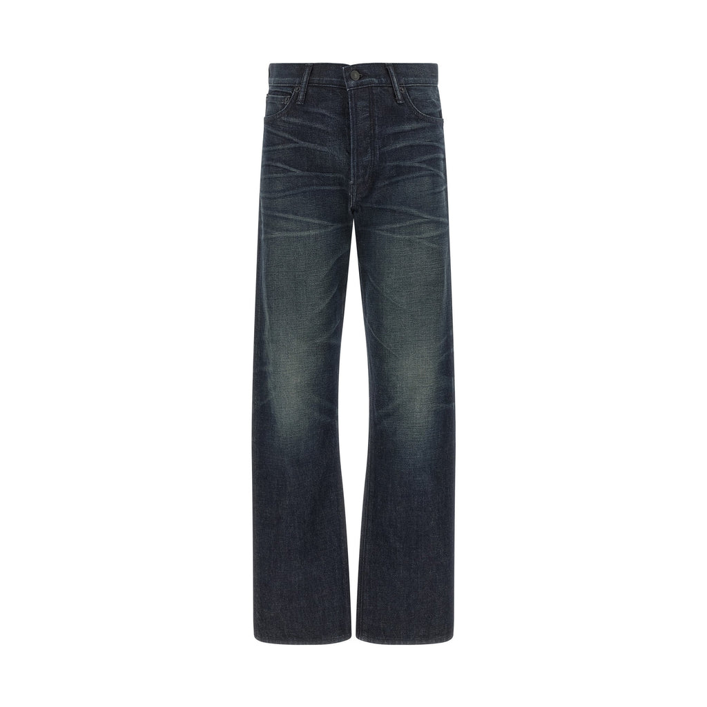 Blue Cotton Jeans Denim
