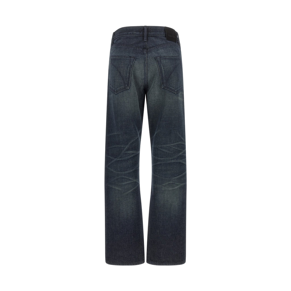 Blue Cotton Jeans Denim