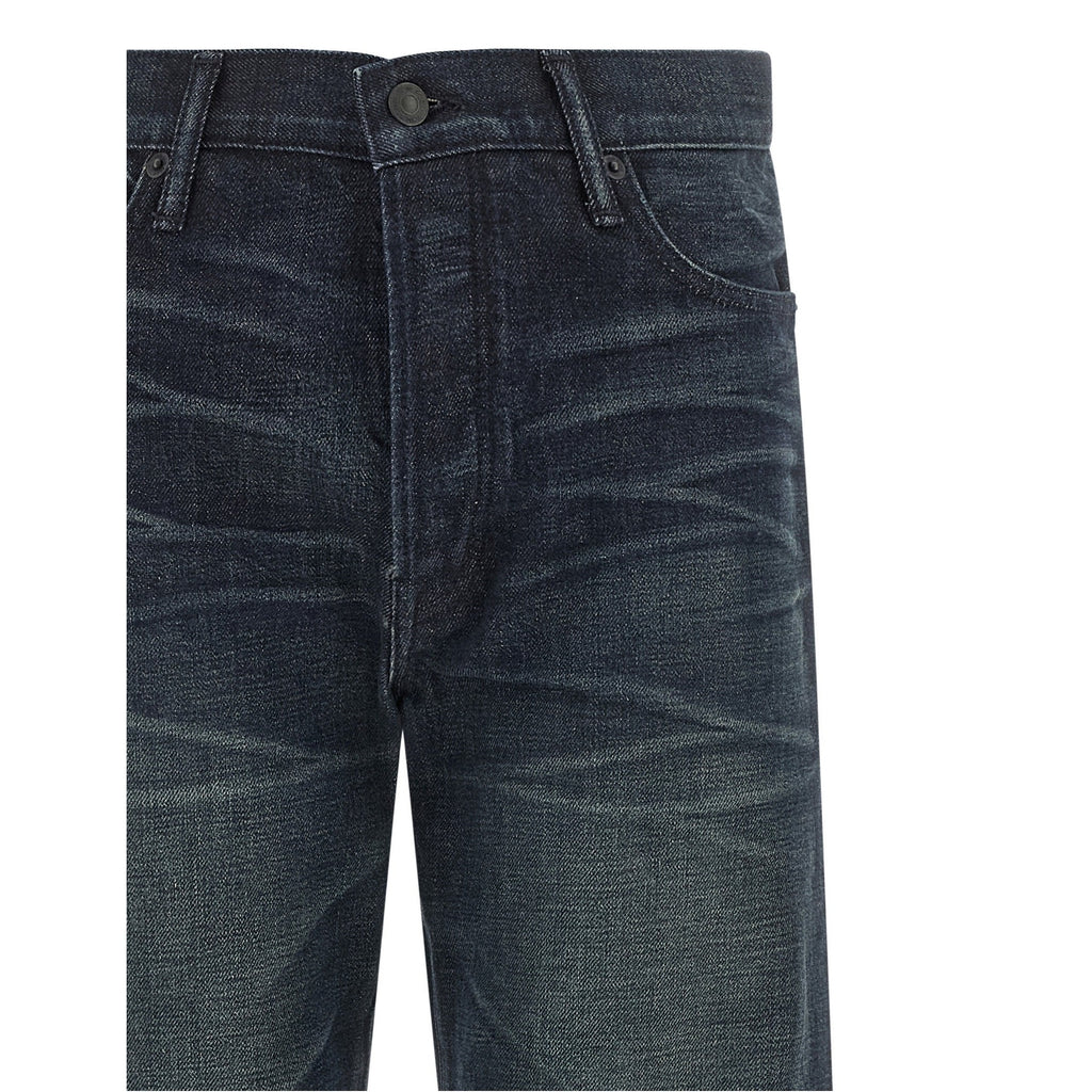 Blue Cotton Jeans Denim