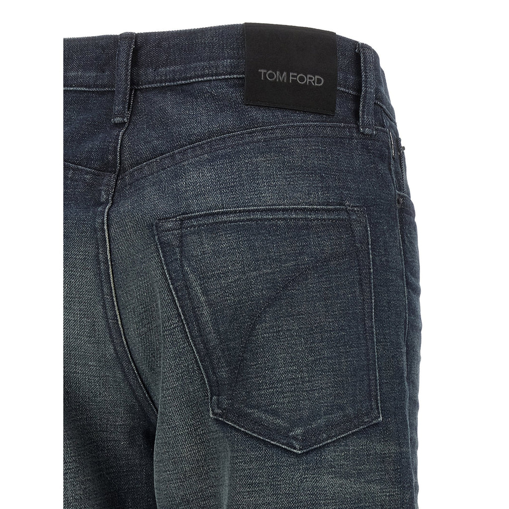 Blue Cotton Jeans Denim