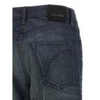 Blue Cotton Jeans Denim
