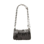 Silver Stainless Steel Shoulder Bag