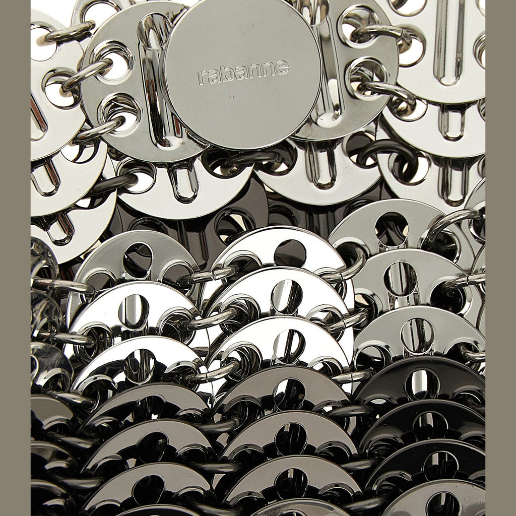 Silver Stainless Steel Shoulder Bag