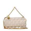 Beige Fabric Handbag
