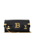 Black Leather Clutch Bag