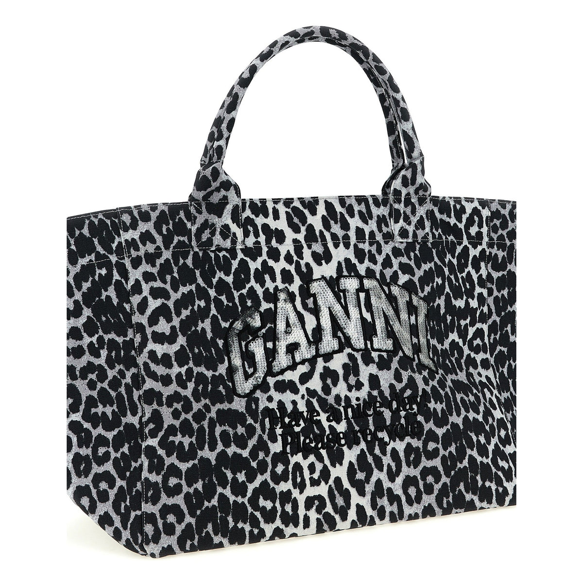Gray Recycled Cotton Tote Bag